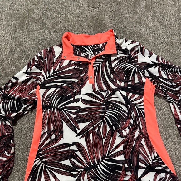 TAIL White Label women’s quarter button down‎ workout golf shirt size large - Picture 4 of 6